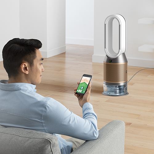 Dyson Humidify+Cool Formaldehyde PH04 - Purificateur d'Air, Humidificateur et Ventilateur 3-en-1 - Blanc et Or